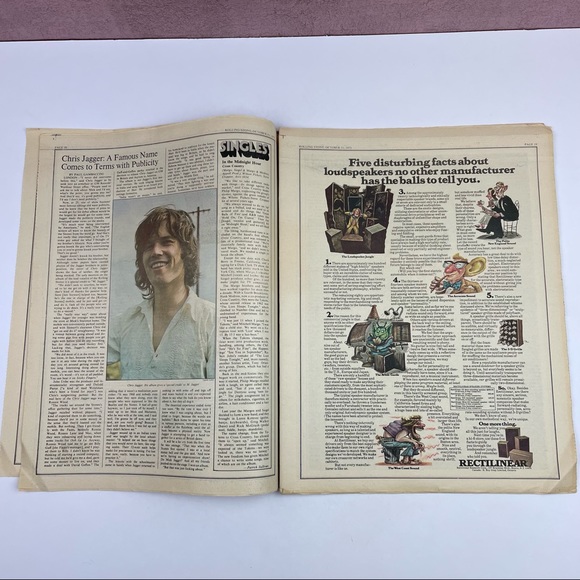 Vintage Rolling Stone Magazine Art Garfunkel October 1973 Santana Music Art - Picture 6 of 6